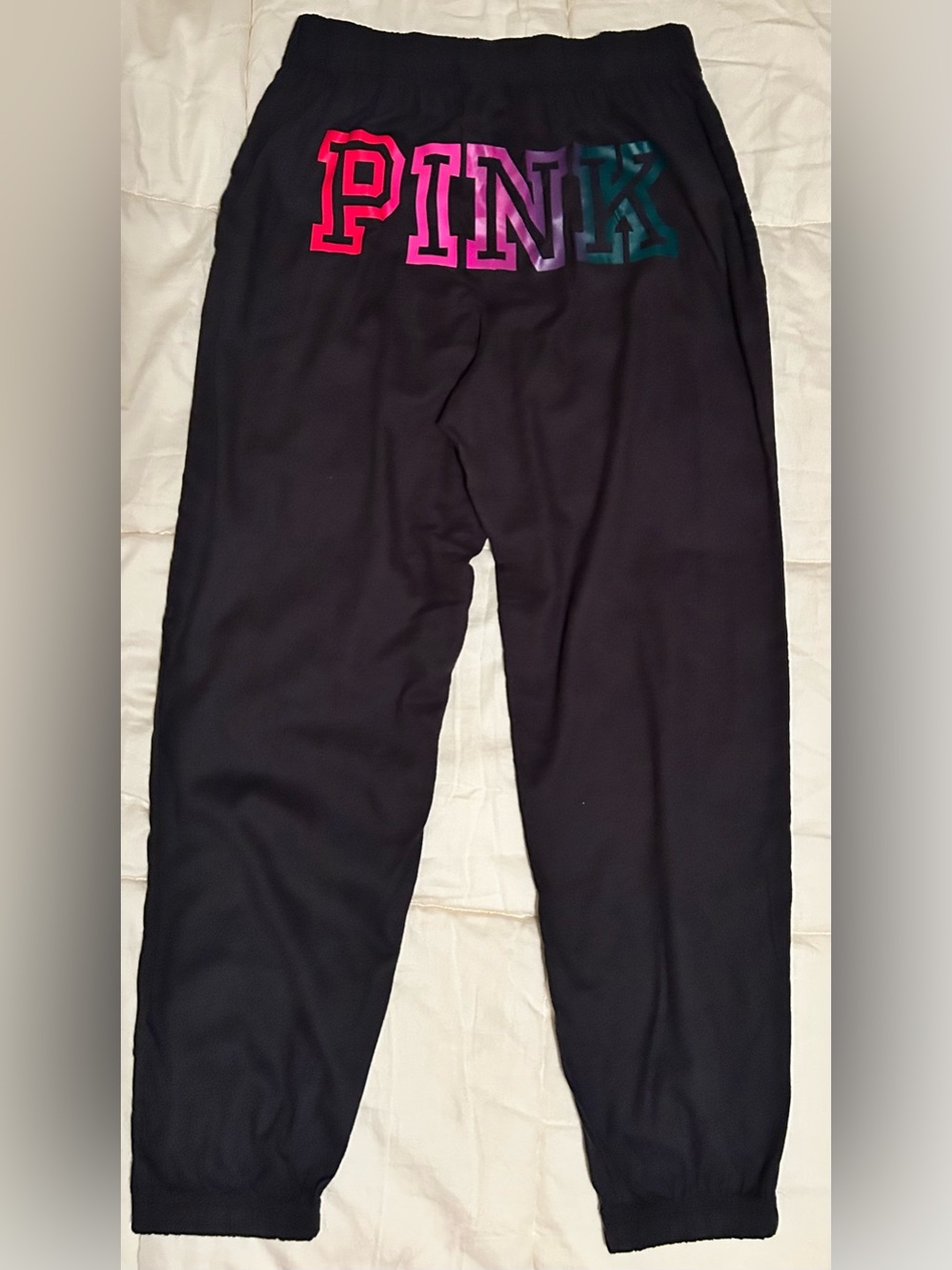 PINK Victoria's Secret Black lounge pants  with PINK Logo
